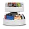 Mind Reader White 2-Tier Lazy Susan Granola Bar and Snack Organizer